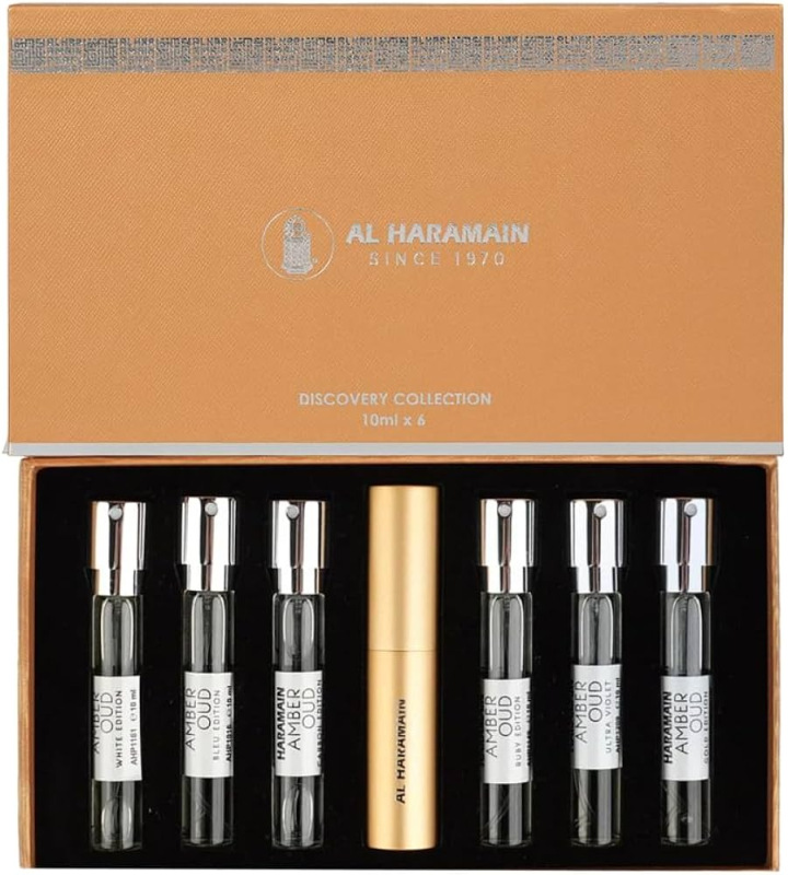 Al Haramain Amber Oud Discovery Collection (U) 6 x 10 ml + plniteľný flakón