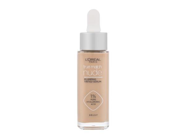 L'Oréal Paris True Match Nude 2-3 Light (W) 30ml, Make-up Plumping Tinted Serum