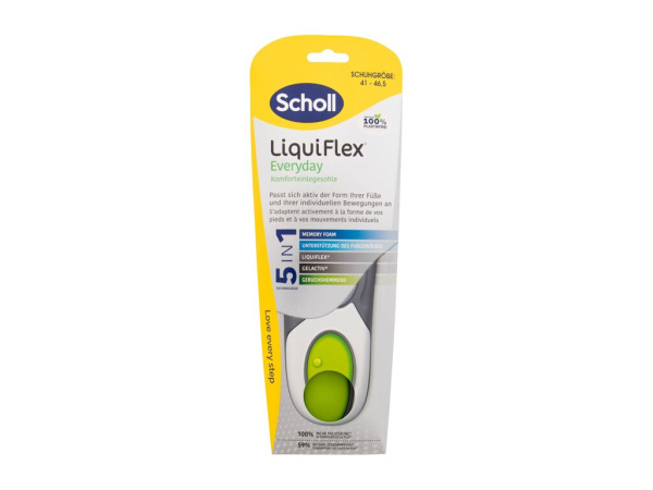 Scholl LiquiFlex Everyday Insoles (U) 1ks, Vložka do topánok 41-46,5 EU