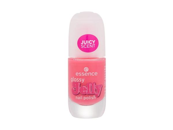 Essence Glossy Jelly 04 Bonbon Babe (W) 8ml, Lak na nechty