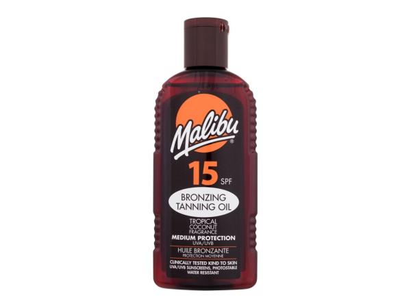 Malibu Bronzing Tanning Oil (W) 200ml, Opaľovací prípravok na telo SPF15