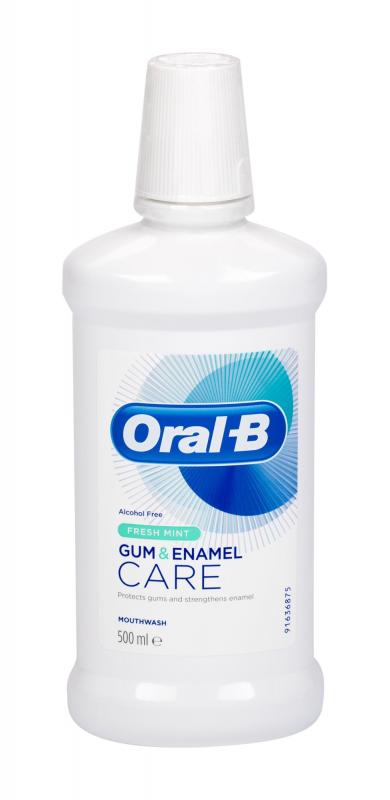 Oral-B Gum & Enamel Care (U) 500ml, Ústna voda Fresh Mint