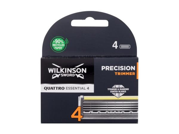 Wilkinson Sword Essential 4 Precision Trimmer Quattro (M)  4ks, Náhradné ostrie