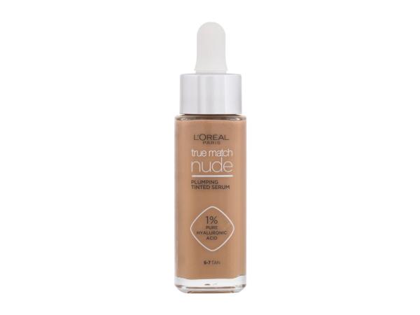 L'Oréal Paris True Match Nude 6-7 Tan (W) 30ml, Make-up Plumping Tinted Serum