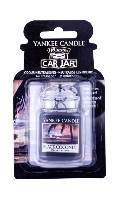 Yankee Candle Car Jar Black Coconut (U)  1ks, Vôňa do auta