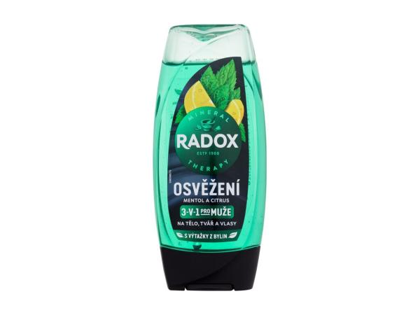 Radox Menthol And Citrus 3-in-1 Shower Gel Refreshment (M)  225ml, Sprchovací gél