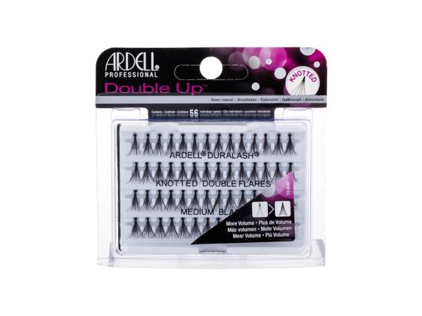 Ardell Double Up Duralash Knotted Double Flares Medium Black (W) 56ks, Umelé mihalnice