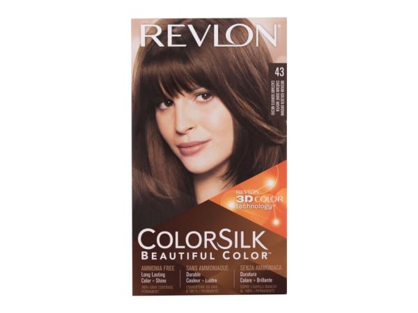 Revlon Colorsilk Beautiful Color 43 Medium Golden Brown (W) 59,1ml, Farba na vlasy