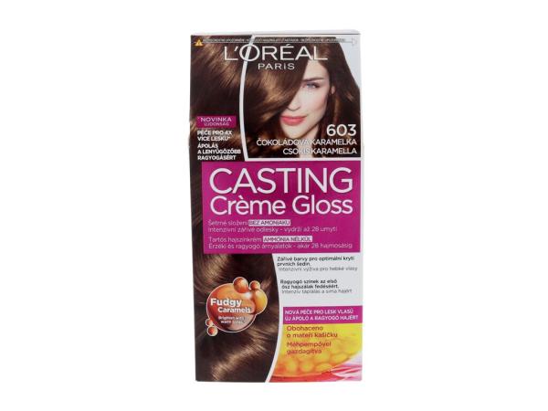 L'Oréal Paris Casting Creme Gloss 603 Chocolate Caramel (W) 48ml, Farba na vlasy