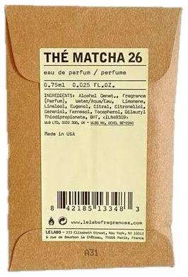 Le Labo Thé Matcha 26 0.75 ml, Vzorka parfumu (U)