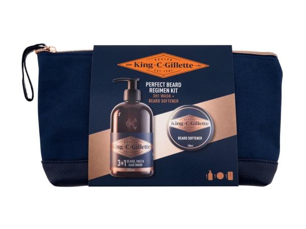 Gillette King C. Perfect Beard Regimen Kit (M) 350ml, Šampón na fúzy