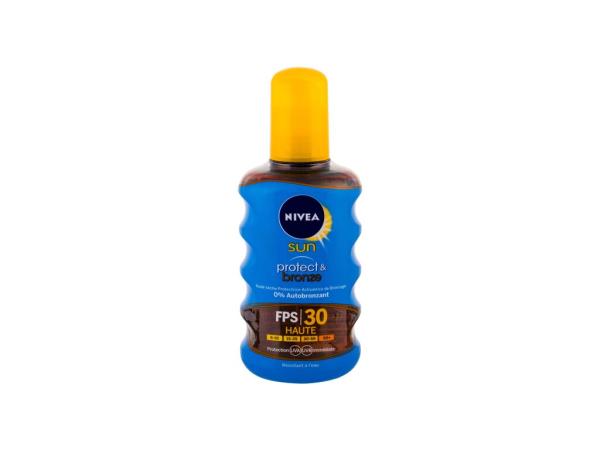 Nivea Sun Protect & Bronze Oil Spray (U) 200ml, Opaľovací prípravok na telo SPF30