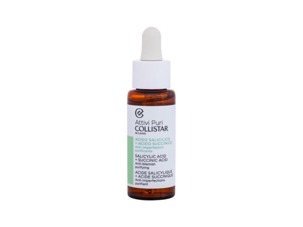 Collistar Pure Actives Salicylic Acid + Succinic Acid (W) 30ml, Pleťové sérum