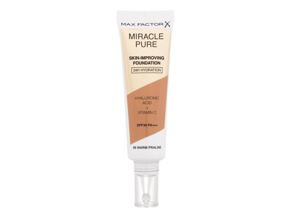 Max Factor Miracle Pure Skin-Improving Foundation 89 Warm Praline (W) 30ml, Make-up SPF30