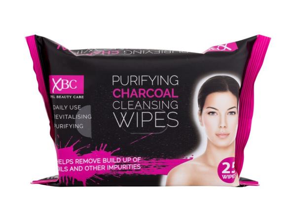 Xpel Cleansing Wipes Purifying Charcoal (W)  25ks, Čistiace obrúsky