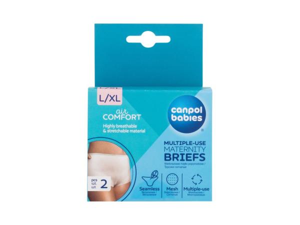 Canpol babies Air Comfort Multiple-Use Maternity Briefs (W) 2ks, Popôrodné nohavičky L/XL