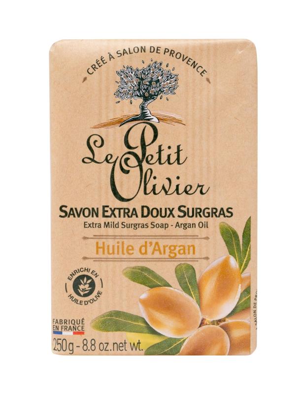 Le Petit Olivier Extra Mild Surgras Soap Argan Oil (W)  250g, Tuhé mydlo