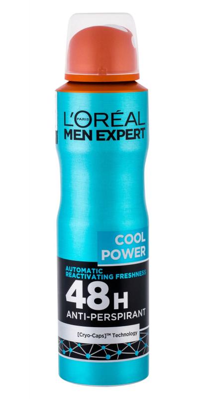 L´Oréal Paris Cool Power Men Expert (M)  150ml, Antiperspirant