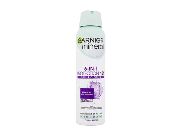 Garnier Mineral Protection 6-in-1 Floral Fresh (W) 150ml, Antiperspirant 48h
