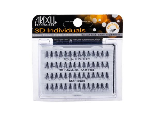 Ardell 3D Individuals Duralash Knot-Free Short Black (W) 56ks, Umelé mihalnice