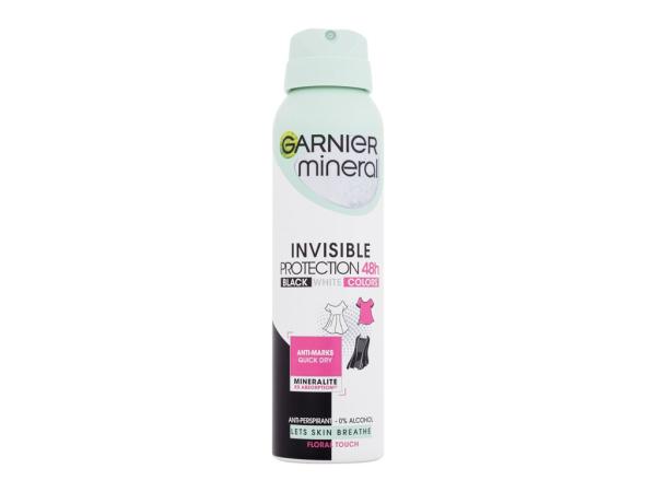 Garnier Mineral Invisible Protection Floral Touch (W) 150ml, Antiperspirant 48h