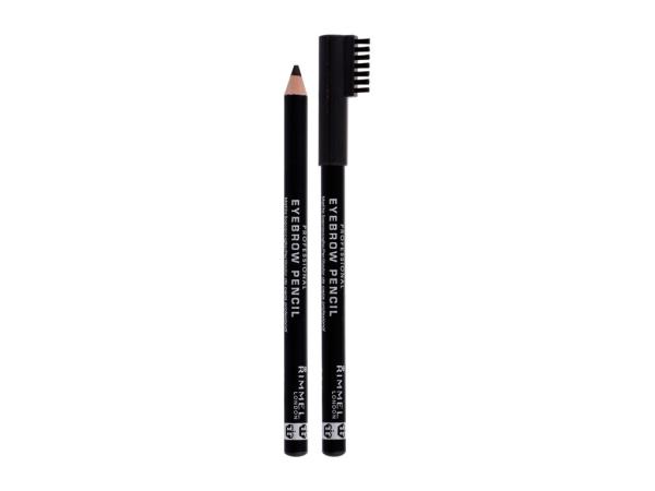 Rimmel London Professional Eyebrow Pencil 004 Black Brown (W) 1,4g, Ceruzka na obočie