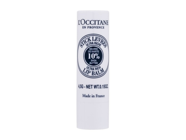 L'Occitane Shea Butter Ultra Rich Lip Balm Stick (W) 4,5g, Balzam na pery