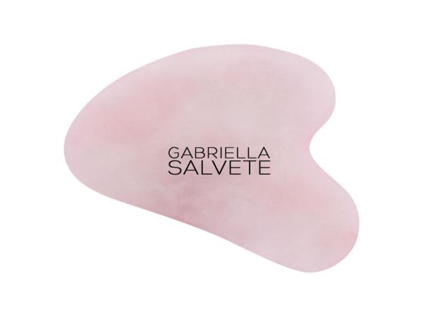 Gabriella Salvete Face Massage Stone Rose Quartz Gua Sha (W) 1ks, Masážny valček a kameň