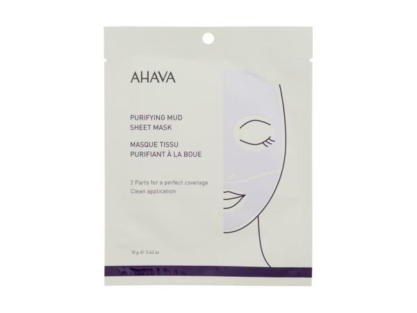 AHAVA Sheet Mask Purifying Mud (W)  18g, Pleťová maska