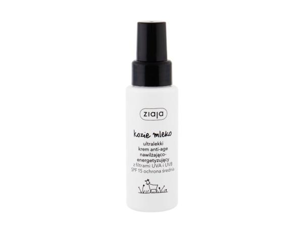 Ziaja Goat´s Milk Ultralight Face Cream (W) 50ml, Denný pleťový krém SPF 15