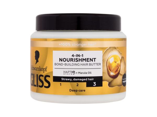 Schwarzkopf Gliss Nourishment (W) 400ml, Maska na vlasy 4-in-1 Hair Butter