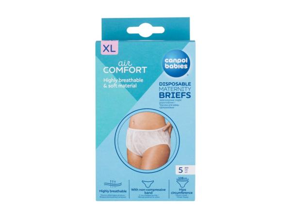 Canpol babies Air Comfort Disposable Maternity Briefs (W) 5ks, Popôrodné nohavičky XL