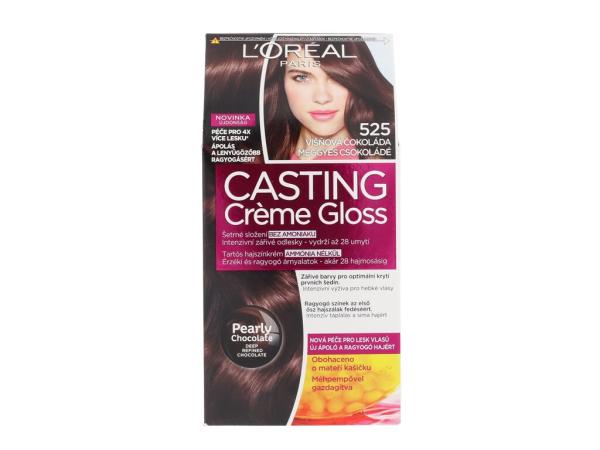 L'Oréal Paris Casting Creme Gloss 525 Cherry Chocolate (W) 48ml, Farba na vlasy