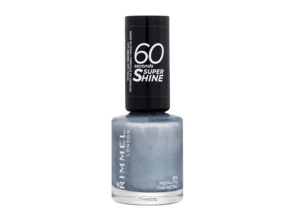 Rimmel London 60 Seconds Super Shine 812 Pedal To The Metal (W) 8ml, Lak na nechty