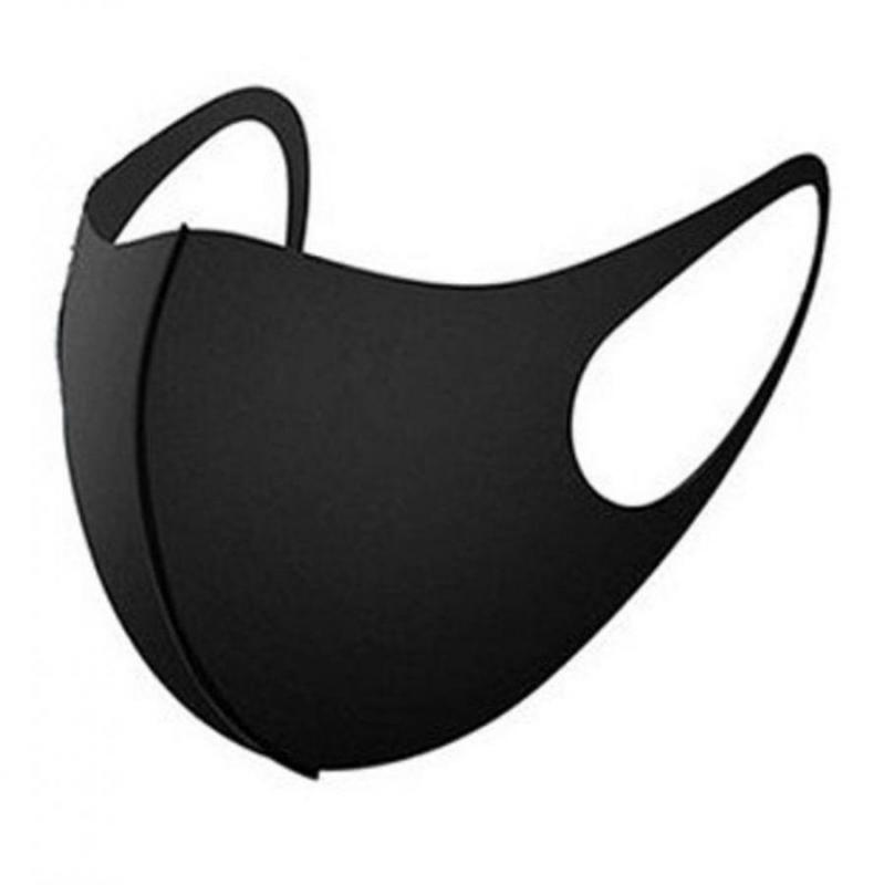 Ochranná maska na tvár čierna 1ks - opakovateľne použiteľná