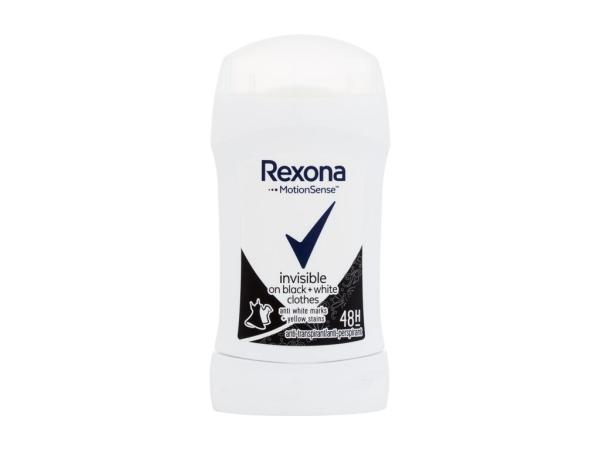 Rexona Invisible Black + White MotionSense (W)  40ml, Antiperspirant