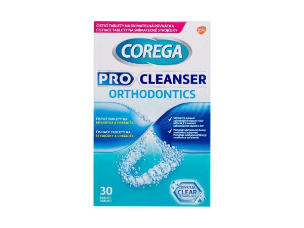 Corega Pro Cleanser Orthodontic Tabs (U) 30ks, Čistiace tablety a roztoky