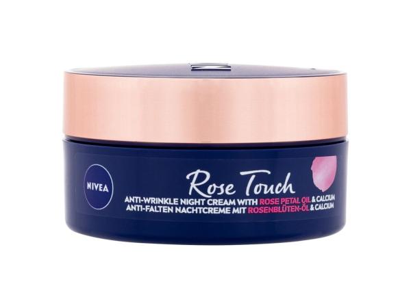 Nivea Rose Touch Anti-Wrinkle Night Cream (W) 50ml, Nočný pleťový krém