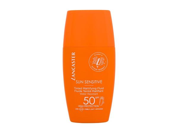 Lancaster Sun Sensitive Tinted Mattifying Fluid (W) 30ml, Opaľovací prípravok na tvár SPF50