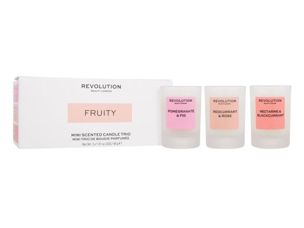 Revolution Home Fruity (U) 40g, Vonná sviečka Mini Scented Candle Trio