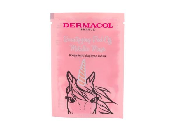 Dermacol Brightening Beautifying Peel-off Metallic Mask (W)  15ml, Pleťová maska