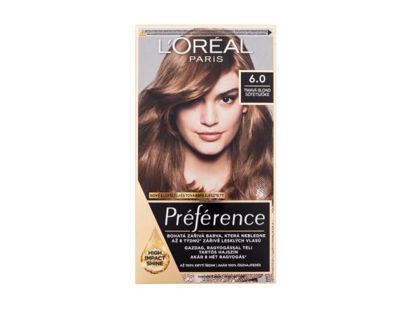 L'Oréal Paris Préférence 6.0 (W) 60ml, Farba na vlasy