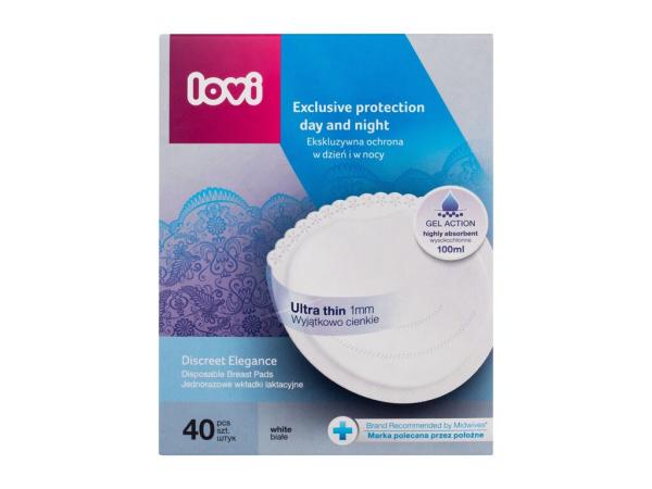 LOVI Discreet Elegance Disposable Breast Pads (W) 1ks, Vložky do podprsenky White