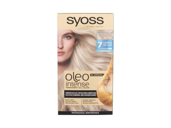 Syoss Oleo Intense Permanent Oil Color 12-01 Ultra Platinum (W) 50ml, Farba na vlasy