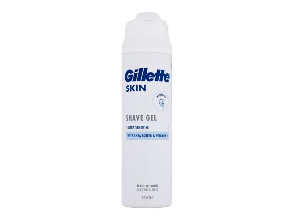 Gillette Ultra Sensitive Shave Gel Skin (M)  200ml, Gél na holenie