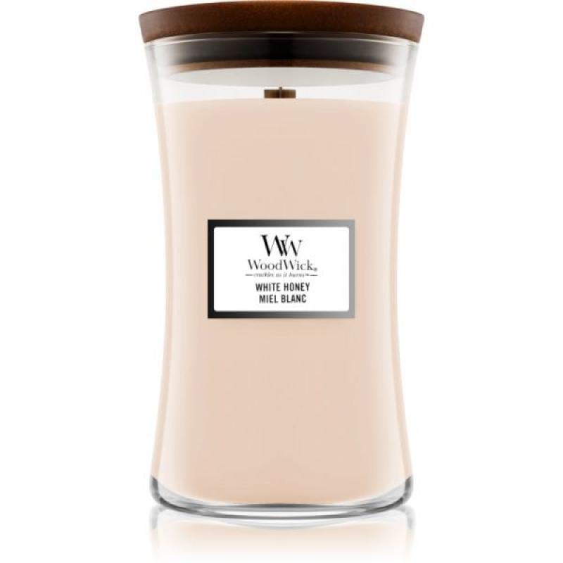 WoodWick oválná váza  White Honey 609,5g, Vonná sviečka (U)