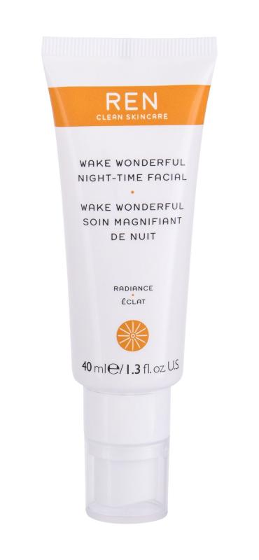 REN Clean Skincare Wake Wonderful Night-Time Facial Radiance (W) 40ml, Nočný pleťový krém