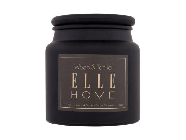 Elle Home Wood & Tonka (U) 350g, Vonná sviečka