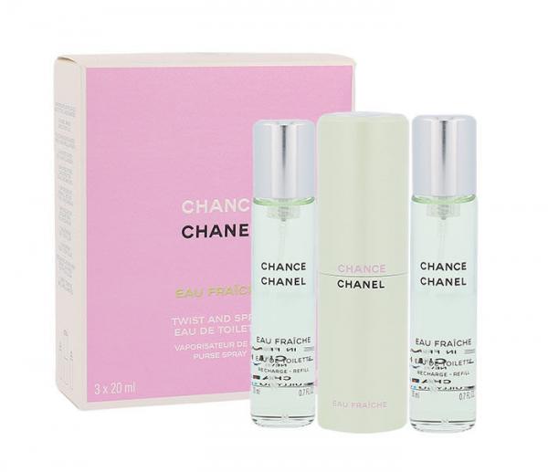 Chanel Chance Eau Fraiche (W) 3x20 ml, Toaletná voda Twist and Spray