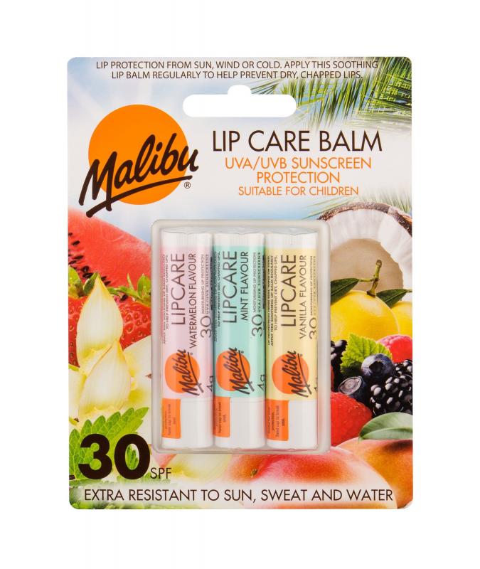 Malibu Lip Care Watermelon (W) 4g, Balzam na pery SPF30